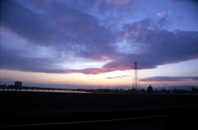 現場帰りの風景